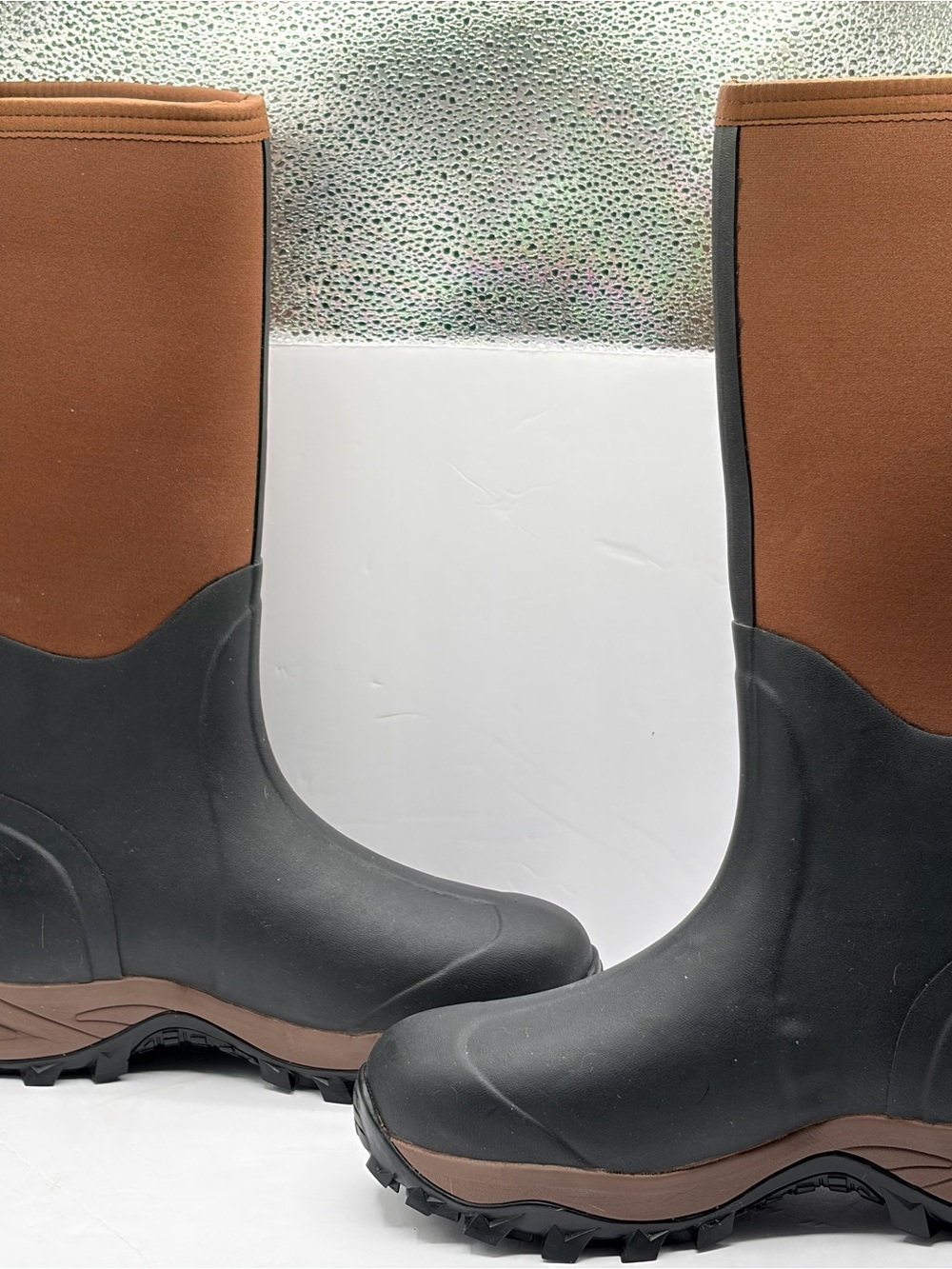 TideWe Men's 10 Rubber Neoprene Boots Waterproof Hunting Rain Mud Work Muck - Picture 3 of 13